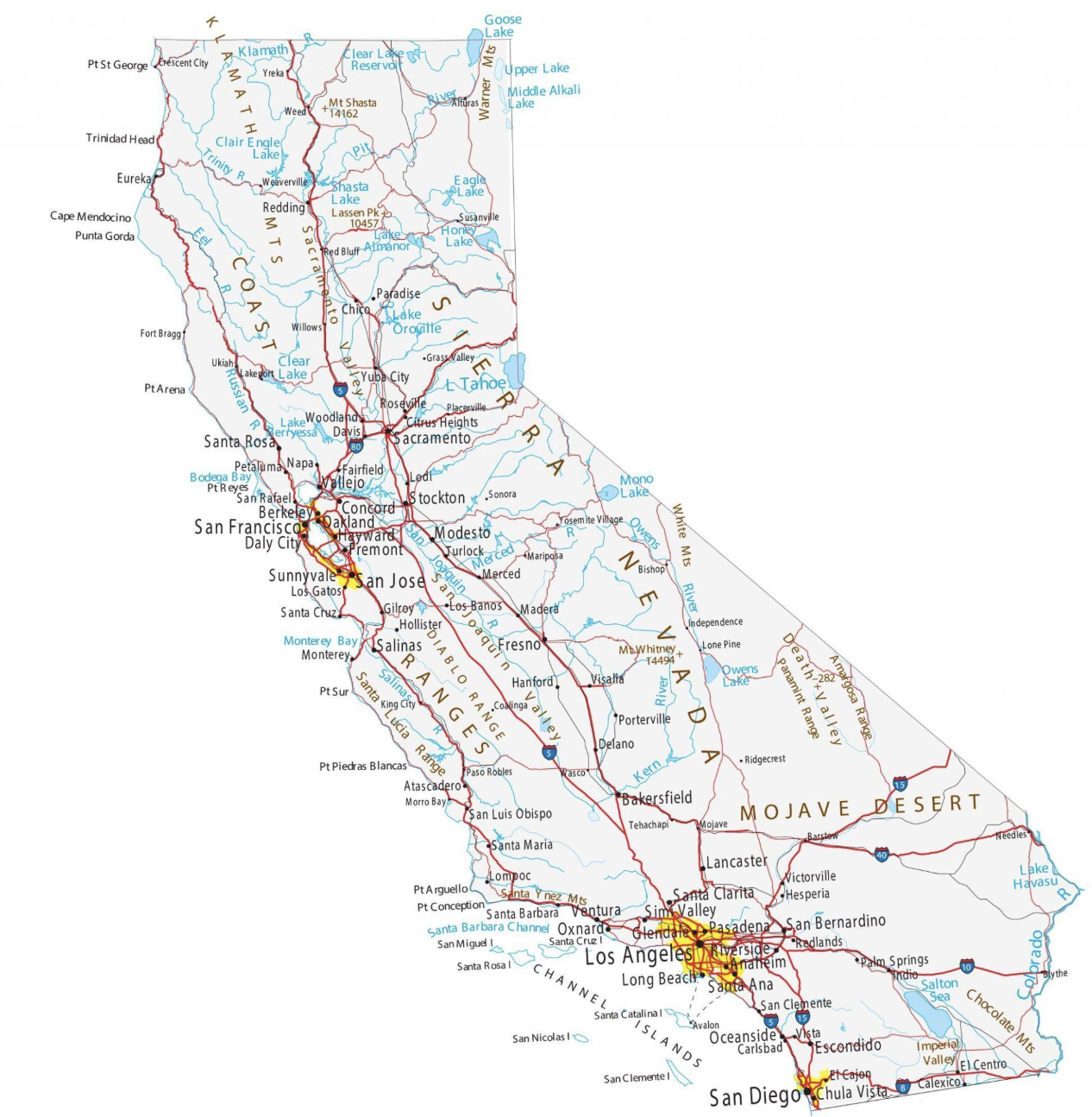 map EnCorps in California